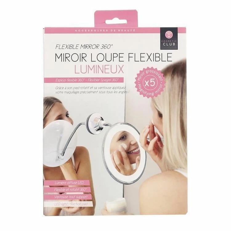 Paris Prix Miroir Grossissant Flexible Lumineux 30cm Blanc 5 Paris Prix Miroir Grossissant Flexible Lumineux 30cm Blanc – Image 5
