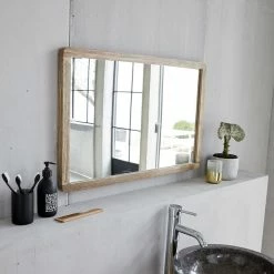 BOIS DESSUS BOIS DESSOUS Miroir En Hévéa Massif 80 Cm 6 BOIS DESSUS BOIS DESSOUS Miroir En Hévéa Massif 80 Cm -Paris Prix boutique B2CD 2066
