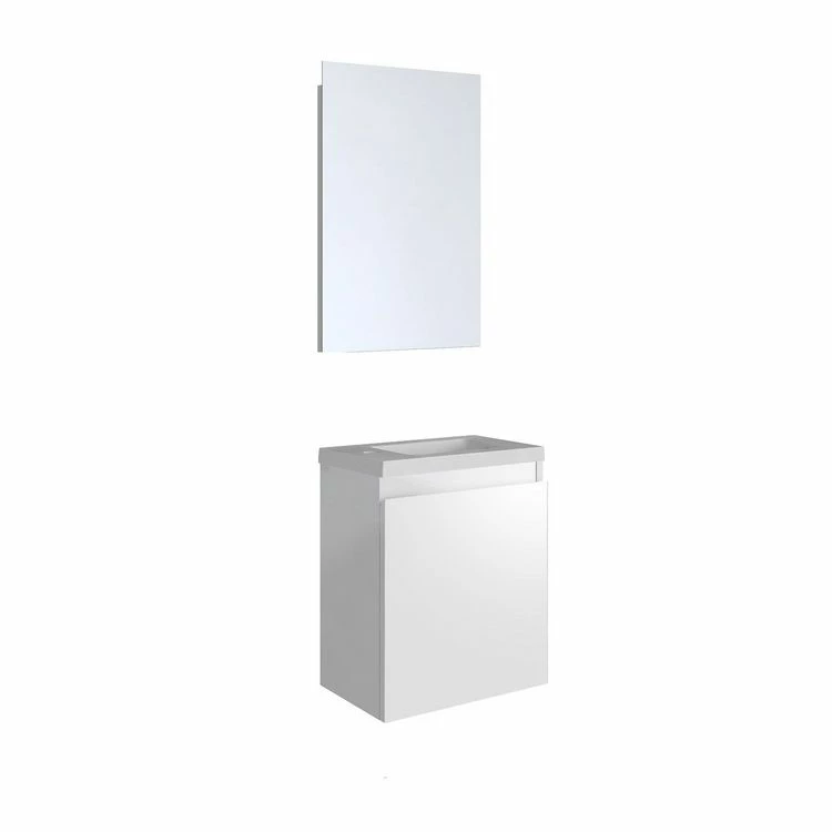 ALLIBERT Lavabo Lave-mains Pack Design Porto - L. 40 X H. 48 Cm - Blanc 1 ALLIBERT Lavabo Lave-mains Pack Design Porto - L. 40 X H. 48 Cm - Blanc