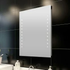 VIDAXL Miroir De Salle De Bain Avec Lumieres LED 50 X 60 Cm (L X H)