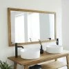BOIS DESSUS BOIS DESSOUS Miroir En Teck Massif 145 Cm