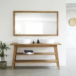 BOIS DESSUS BOIS DESSOUS Miroir En Teck Massif 145 Cm 7 BOIS DESSUS BOIS DESSOUS Miroir En Teck Massif 145 Cm -Paris Prix boutique B2CD 2137