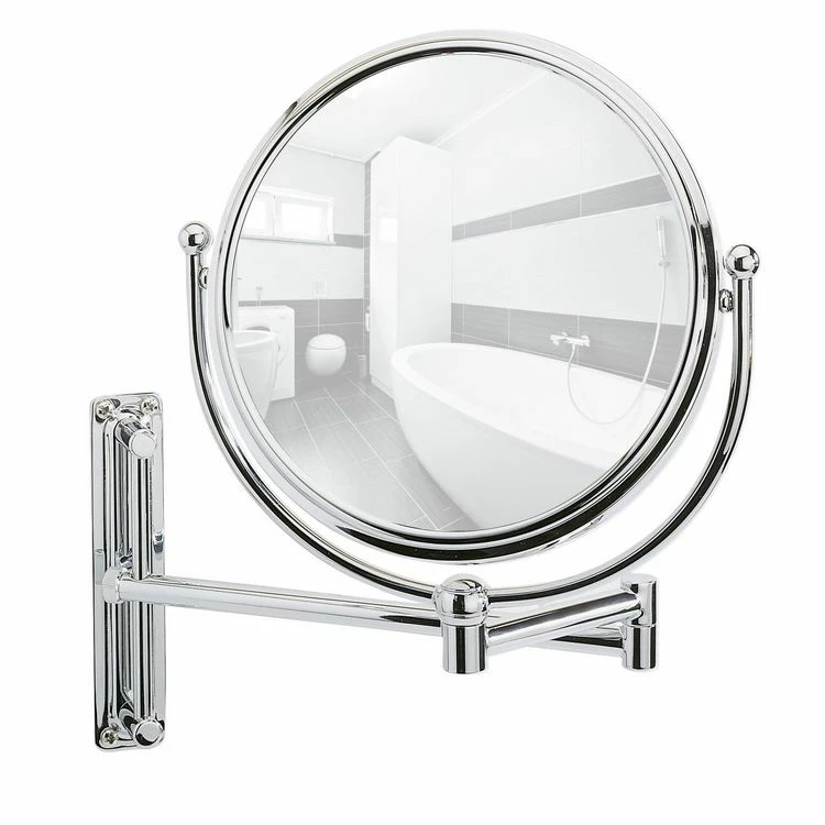 Wenko Miroir Mural Grossissant De Salle De Bain Deluxe - Diam. 19 Cm - Argent 1 Wenko Miroir Mural Grossissant De Salle De Bain Deluxe - Diam. 19 Cm - Argent