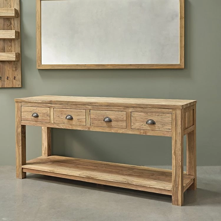 BOIS DESSUS BOIS DESSOUS Miroir Rectangulaire En Teck Recyclé Massif 6 BOIS DESSUS BOIS DESSOUS Miroir Rectangulaire En Teck Recyclé Massif – Image 6