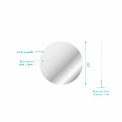 Aurlane Miroir Salle De Bain - Ø50cm - GO 7 Aurlane Miroir Salle De Bain - Ø50cm - GO -Paris Prix boutique B2CD 2173