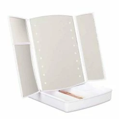 Paris Prix Miroir LED Tiroir De Rangement 24cm Blanc