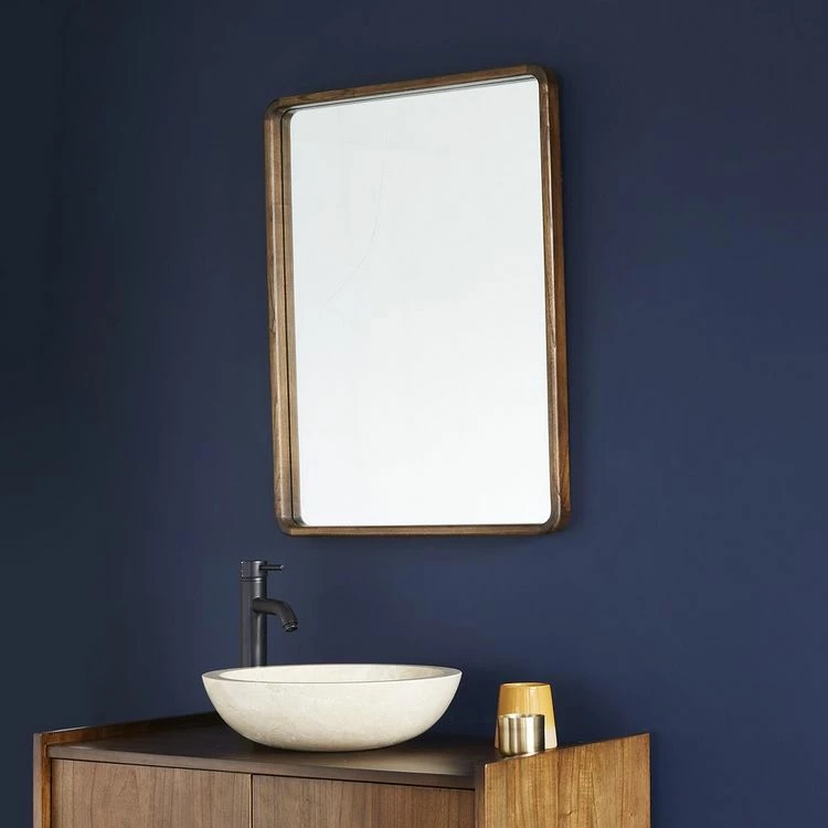 BOIS DESSUS BOIS DESSOUS Miroir En Mindi Massif Finition Noyer 1 BOIS DESSUS BOIS DESSOUS Miroir En Mindi Massif Finition Noyer