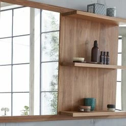 BOIS DESSUS BOIS DESSOUS Miroir En Teck Massif Rectangulaire 160x80 Cm -Paris Prix boutique B2CD 2198