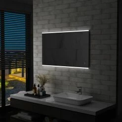 VIDAXL Miroir Mural A LED De Salle De Bain Et Capteur Tactile 100x60cm