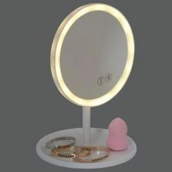 Paris Prix Miroir Lumineux Led Sans Fil Enceinte 26cm Blanc 9 Paris Prix Miroir Lumineux Led Sans Fil Enceinte 26cm Blanc -Paris Prix boutique B2CD 2237