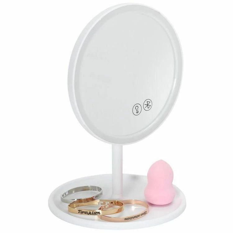 Paris Prix Miroir Lumineux Led Sans Fil Enceinte 26cm Blanc 6 Paris Prix Miroir Lumineux Led Sans Fil Enceinte 26cm Blanc – Image 6