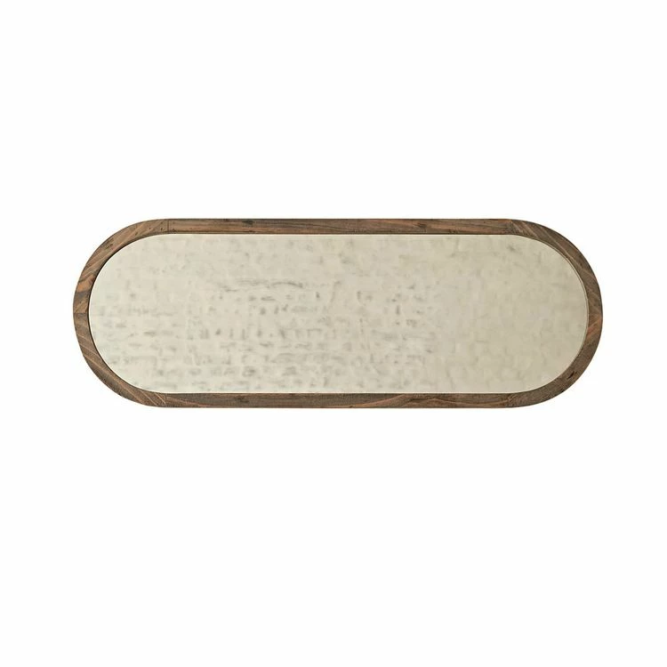 BOIS DESSUS BOIS DESSOUS Miroir En Pin Recyclé Massif Ovale 2 BOIS DESSUS BOIS DESSOUS Miroir En Pin Recyclé Massif Ovale – Image 2