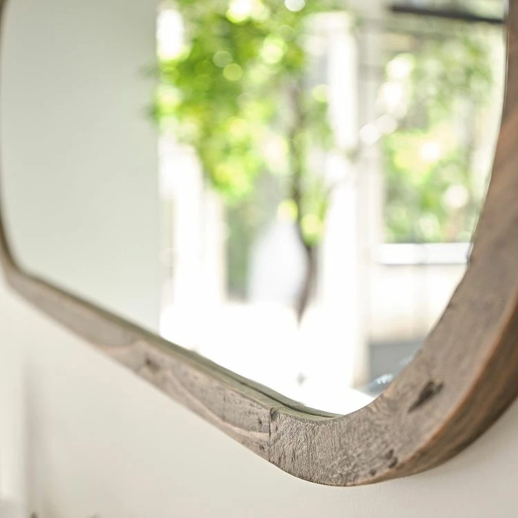 BOIS DESSUS BOIS DESSOUS Miroir En Pin Recyclé Massif Ovale 4 BOIS DESSUS BOIS DESSOUS Miroir En Pin Recyclé Massif Ovale – Image 4