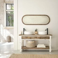 BOIS DESSUS BOIS DESSOUS Miroir En Pin Recyclé Massif Ovale 10 BOIS DESSUS BOIS DESSOUS Miroir En Pin Recyclé Massif Ovale -Paris Prix boutique B2CD 2256