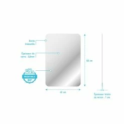 Aurlane Miroir Salle De Bain - 40x60cm - GO 7 Aurlane Miroir Salle De Bain - 40x60cm - GO -Paris Prix boutique B2CD 2267