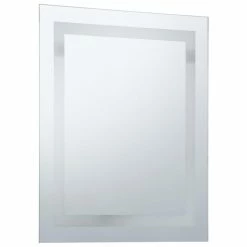 VIDAXL Miroir A LED Pour Salle De Bains Et Capteur Tactile 50x60 Cm 9 VIDAXL Miroir A LED Pour Salle De Bains Et Capteur Tactile 50x60 Cm -Paris Prix boutique B2CD 2271