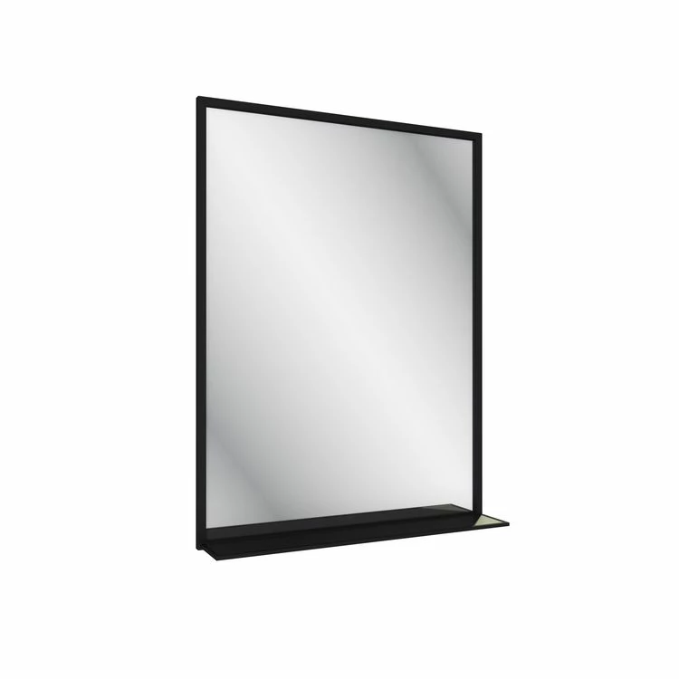 Aurlane Miroir Salle De Bain 80x60cm - Laqué Noir Mat Avec étagères - FRAMED MIRROR 3 Aurlane Miroir Salle De Bain 80x60cm - Laqué Noir Mat Avec étagères - FRAMED MIRROR – Image 3