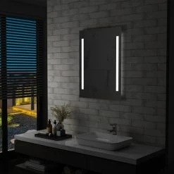 VIDAXL Miroir Mural A LED Pour Salle De Bains 60 X 80 Cm