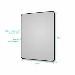 Aurlane Miroir Salle De Bain Rectangle 60x80cm - Encadrement En Aluminium - HOB 60 8 Aurlane Miroir Salle De Bain Rectangle 60x80cm - Encadrement En Aluminium - HOB 60 -Paris Prix boutique B2CD 2312