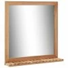VIDAXL Miroir De Salle De Bain 60 X 12 X 62 Cm Bois De Noyer Massif