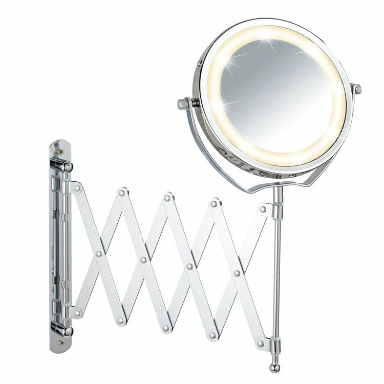 Wenko Miroir Mural Grossissant Rétro-éclairé Par LED - Diam. 15 Cm 1 Wenko Miroir Mural Grossissant Rétro-éclairé Par LED - Diam. 15 Cm