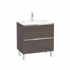 Aurlane Pack Meuble De Salle De Bain 80x50 Cm Finition Graphite - 2 Tiroirs - Vasque En Verre Blanc 7 Aurlane Pack Meuble De Salle De Bain 80x50 Cm Finition Graphite - 2 Tiroirs - Vasque En Verre Blanc -Paris Prix boutique B2CD 24