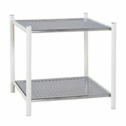 Paris Prix Étagère 2 Niveaux Design Ethan 41cm Argent