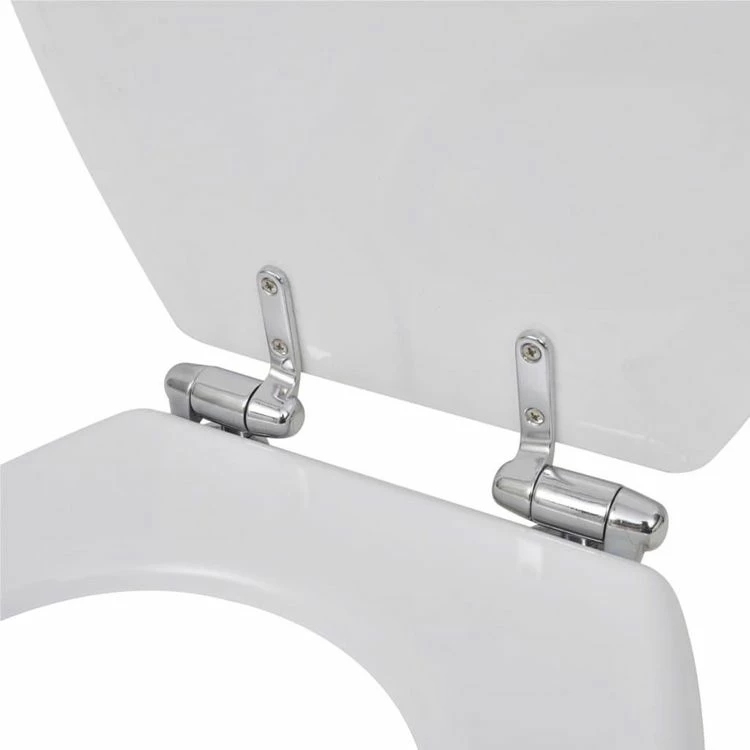 VIDAXL Siege De Toilette Et Couvercle A Fermeture Douce 2pcs MDF Blanc 6 VIDAXL Siege De Toilette Et Couvercle A Fermeture Douce 2pcs MDF Blanc – Image 6