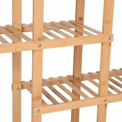 HOMCOM Etagère Salle De Bain Bambou Meuble De Rangement De Salle De Bain Design Cosy Naturel 6 Espaces De Rangement Dim. 98L X 28l X 132H Cm 11 HOMCOM Etagère Salle De Bain Bambou Meuble De Rangement De Salle De Bain Design Cosy Naturel 6 Espaces De Rangement Dim. 98L X 28l X 132H Cm -Paris Prix boutique B2CD 2492