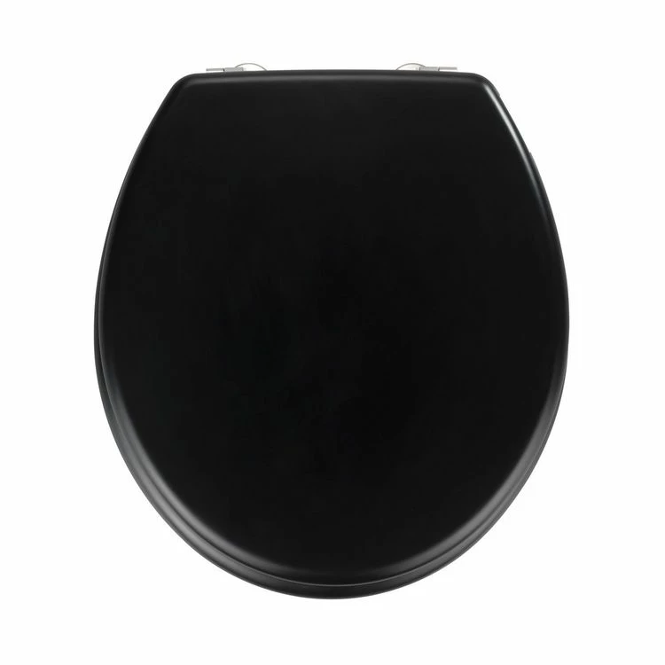 Wenko Abattant WC Prima En MDF - Noir 2 Wenko Abattant WC Prima En MDF - Noir – Image 2