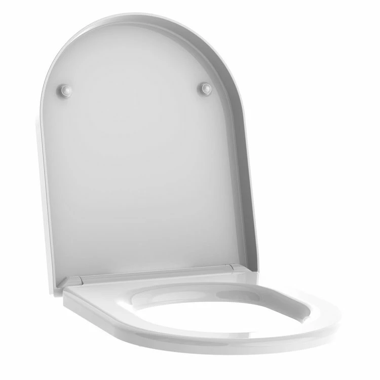 ALLIBERT Abattant WC Design Kobalt - Blanc 3 ALLIBERT Abattant WC Design Kobalt - Blanc – Image 3