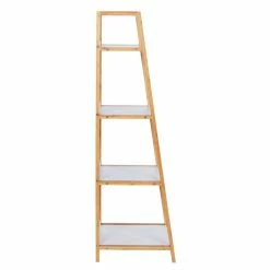 Wenko Etagère De Salle De Bain En Bambou Finja - L. 43 X H. 112 Cm - Blanc 6 Wenko Etagère De Salle De Bain En Bambou Finja - L. 43 X H. 112 Cm - Blanc -Paris Prix boutique B2CD 2579