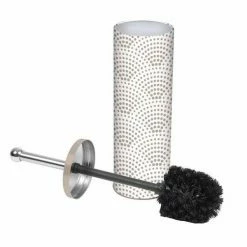 Paris Prix Brosse WC Imprimée Minéral 38cm Blanc