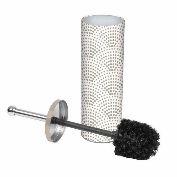 Paris Prix Brosse WC Imprimée Minéral 38cm Blanc 1 Paris Prix Brosse WC Imprimée Minéral 38cm Blanc