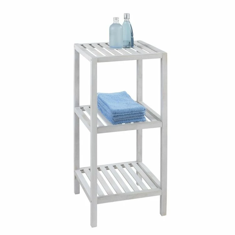 Wenko Etagère De Salle De Bain Scandi Norway - L. 36 X H. 79 Cm - Blanc 2 Wenko Etagère De Salle De Bain Scandi Norway - L. 36 X H. 79 Cm - Blanc – Image 2
