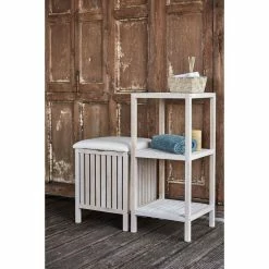 Wenko Etagère De Salle De Bain Scandi Norway - L. 36 X H. 79 Cm - Blanc 5 Wenko Etagère De Salle De Bain Scandi Norway - L. 36 X H. 79 Cm - Blanc -Paris Prix boutique B2CD 2599