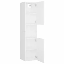 VIDAXL Ensemble De Meubles De Salle De Bain Blanc Agglomere 10 VIDAXL Ensemble De Meubles De Salle De Bain Blanc Agglomere -Paris Prix boutique B2CD 2609