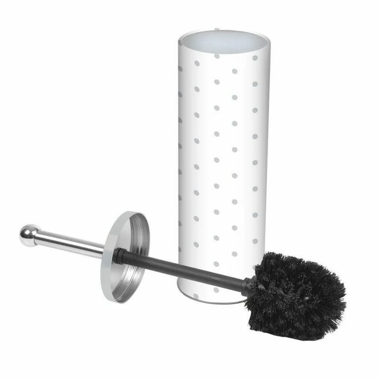 Paris Prix Brosse WC Imprimée En Métal Home Grey 38cm Blanc 1 Paris Prix Brosse WC Imprimée En Métal Home Grey 38cm Blanc