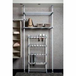 Wenko Etagère Pour Machine à Laver Et Toilette - H. 165/300 Cm - Gris -Paris Prix boutique B2CD 2628