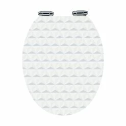 Galedo Abattant Pour WC à Motif - En MDF Et Charnières En Métal Double Frein De Chute - PYRAMID 7 Galedo Abattant Pour WC à Motif - En MDF Et Charnières En Métal Double Frein De Chute - PYRAMID -Paris Prix boutique B2CD 2638