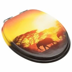 VIDAXL Sieges WC Et Couvercle A Fermeture En Douceur 2 Pcs MDF Savane -Paris Prix boutique B2CD 2649