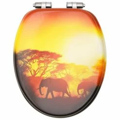 VIDAXL Sieges WC Et Couvercle A Fermeture En Douceur 2 Pcs MDF Savane -Paris Prix boutique B2CD 2651