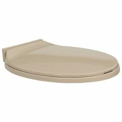 VIDAXL Siege De Toilette A Fermeture En Douceur Beige Ovale