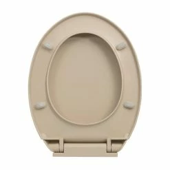 VIDAXL Siege De Toilette A Fermeture En Douceur Beige Ovale -Paris Prix boutique B2CD 2660