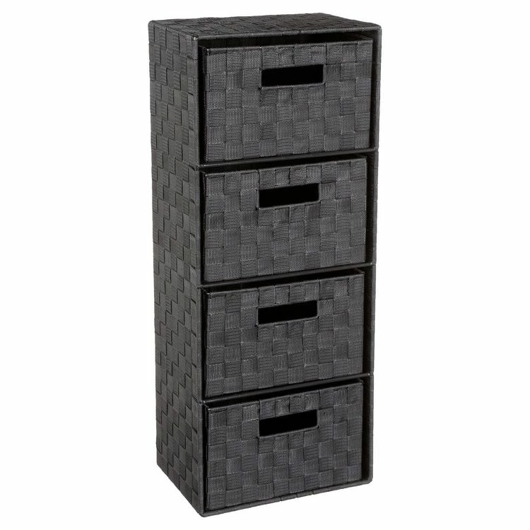 Instant D'O Meuble De Rangement à 4 Tiroirs - H. 74 Cm - Gris Foncé 1 Instant D'O Meuble De Rangement à 4 Tiroirs - H. 74 Cm - Gris Foncé
