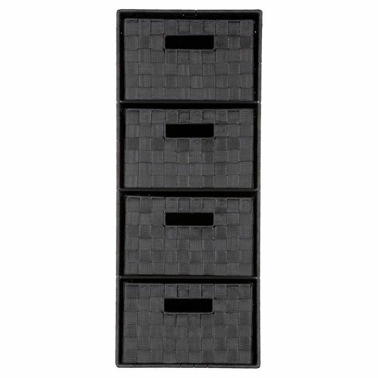 Instant D'O Meuble De Rangement à 4 Tiroirs - H. 74 Cm - Gris Foncé 2 Instant D'O Meuble De Rangement à 4 Tiroirs - H. 74 Cm - Gris Foncé – Image 2