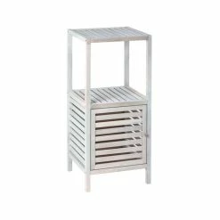 Wenko Etagère De Salle De Bain Norway - H. 86 Cm - Blanc Vieilli