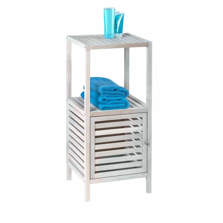 Wenko Etagère De Salle De Bain Norway - H. 86 Cm - Blanc Vieilli 2 Wenko Etagère De Salle De Bain Norway - H. 86 Cm - Blanc Vieilli – Image 2