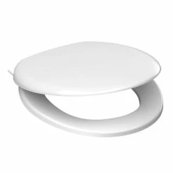 CENTRALE BRICO Abattant WC WHITE En Duroplast Avec Frein De Chute - Blanc