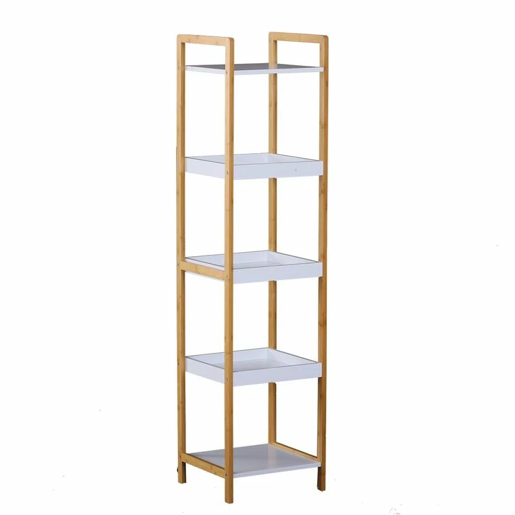 HOMCOM Etagère En Bambou De Salle De Bain étagère Debout 3 Paniers + 2 étagères Dim. 32L X 30l X 130H Cm Beige Blanc 1 HOMCOM Etagère En Bambou De Salle De Bain étagère Debout 3 Paniers + 2 étagères Dim. 32L X 30l X 130H Cm Beige Blanc
